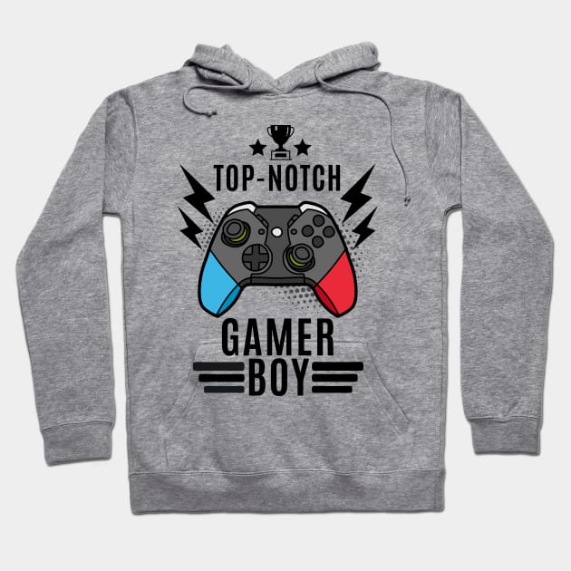 Top Notch Gamer Boy Hoodie by ChasingTees